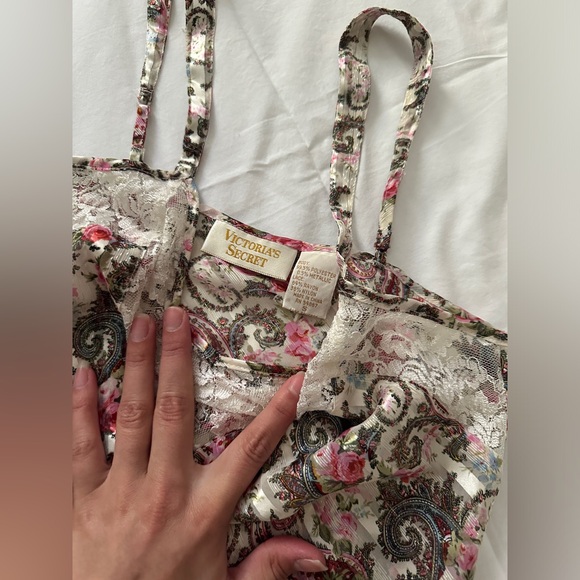 Vintage Victorias Secret Gold Label Cami Negligee Tank Top Size Small - Picture 3 of 4